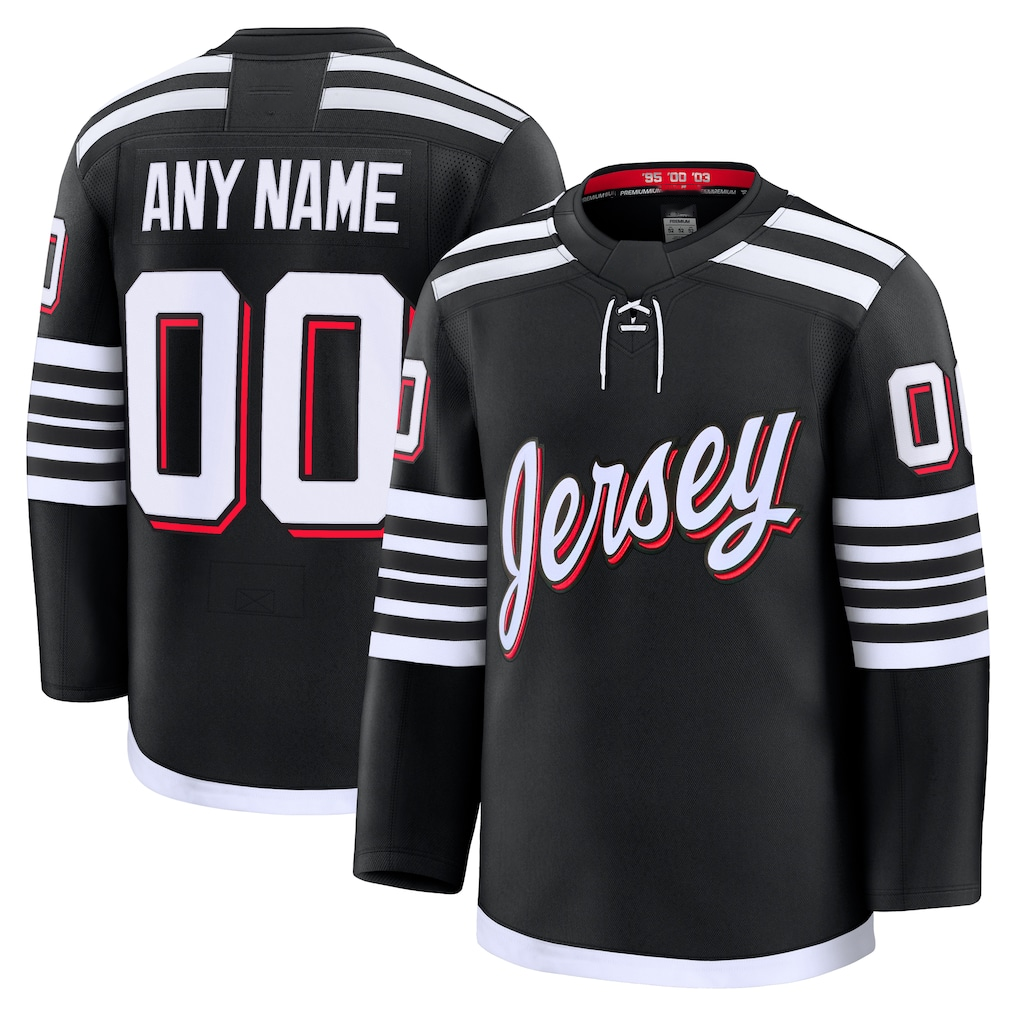 Kamcf Cheap NJ.Devils Black Alternate Premium Jerseys