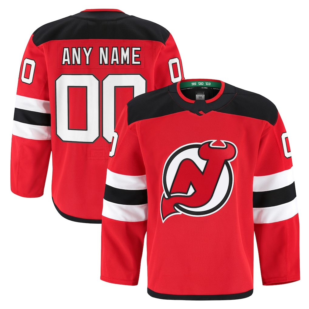 Kamcf Cheap NJ.Devils Red Home Authentic Pro Jerseys