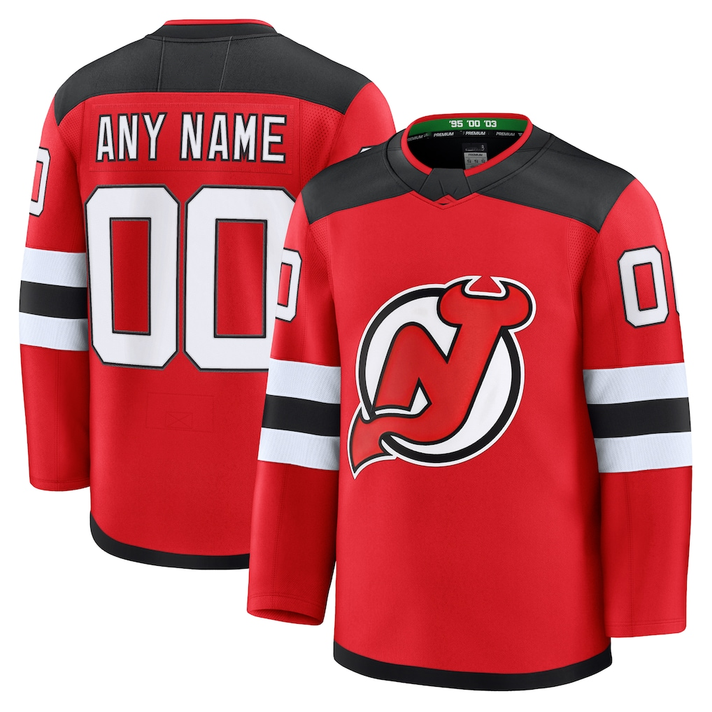 Kamcf Cheap NJ.Devils Red Home Premium Jerseys