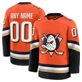 Kamcf Custom A.Ducks Orange Home Authentic Pro Jerseys