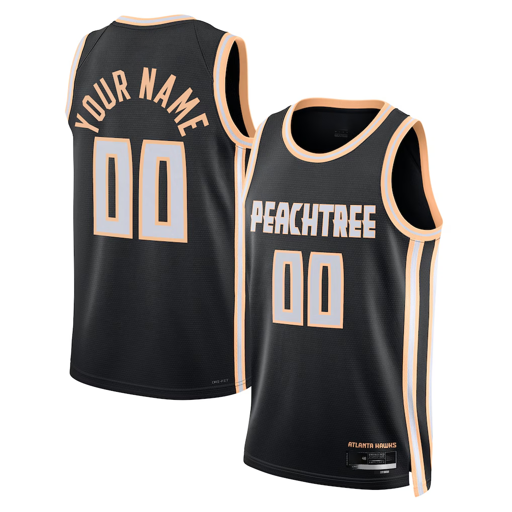 Kamcf Custom A.Hawks Black 202526 City Edition Swingman Jerseys
