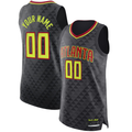 Kamcf Custom A.Hawks Black Authentic Jerseys - Icon Edition
