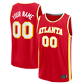 Kamcf Custom A.Hawks Red Fast Break Jerseys - Icon Edition