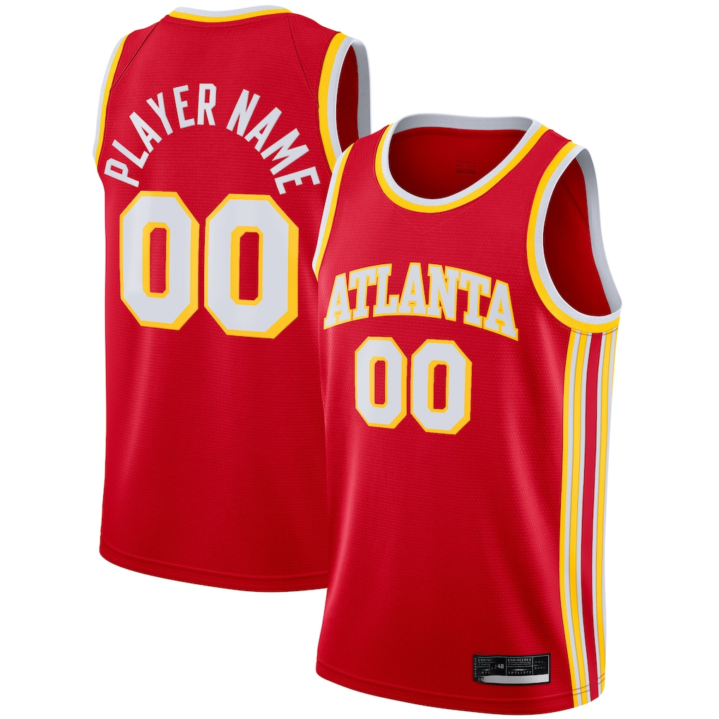 Kamcf Custom A.Hawks Red 202021 Swingman Jerseys - Icon Edition