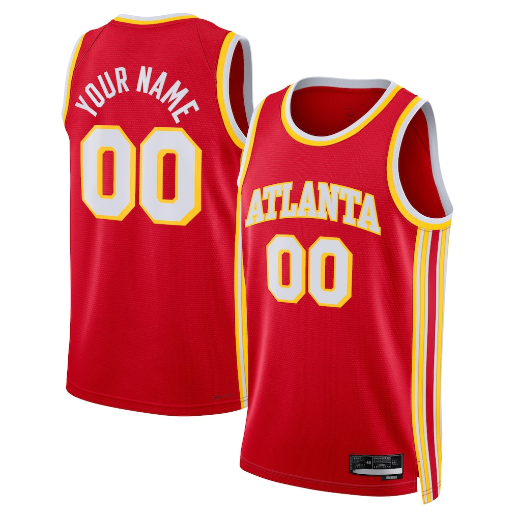 Kamcf Custom A.Hawks Red Swingman Jerseys - Icon Edition