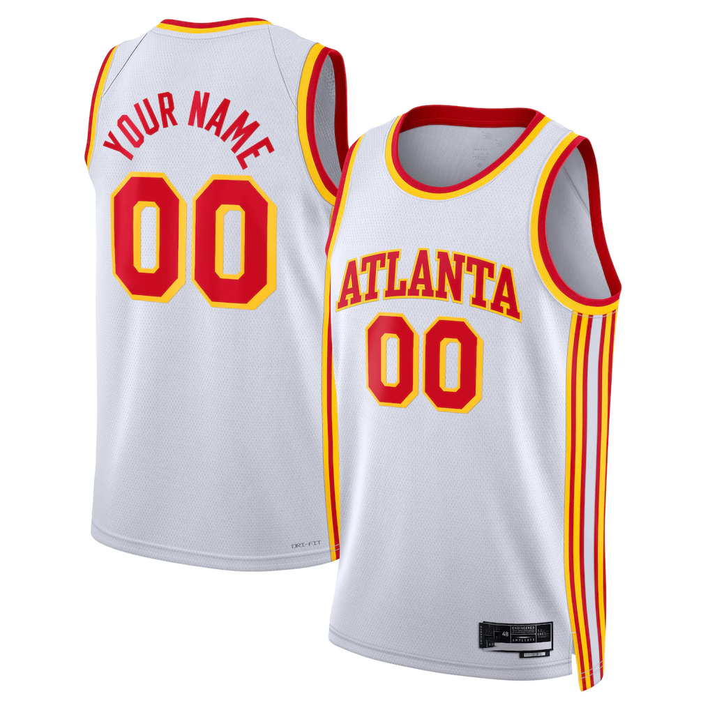 Kamcf Custom A.Hawks White Swingman Jerseys - Association Edition