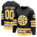 Kamcf Custom B.Bruins Black Home Breakaway Stitched Jerseys
