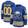 Kamcf Custom B.Sabres Royal Home Premium Stitched Jerseys