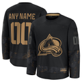 Kamcf Custom C.Avalanche Black 2024 Military Appreciation Practice Jerseys