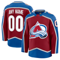 Kamcf Custom C.Avalanche Burgundy Home Premium Jerseys