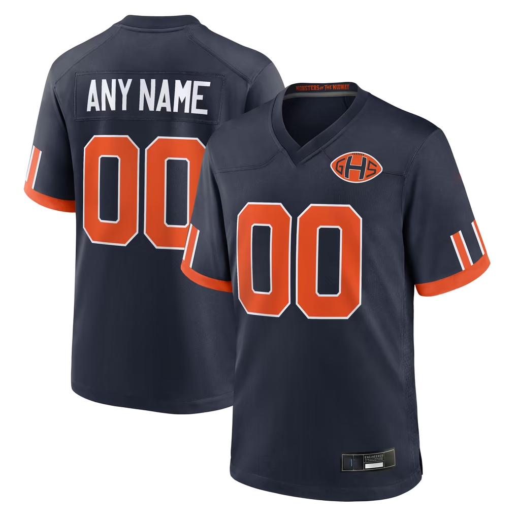 KamcfCustom C.Bears Navy  2026 Rivalries Collection Game Stitched Jerseys