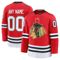 Kamcf Custom C.Blackhawks Red Centennial Premium Jerseys