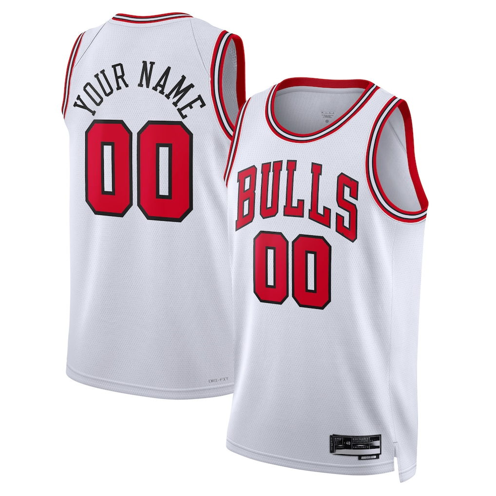 Kamcf Custom C.Bulls White Swingman Jerseys - Association Edition
