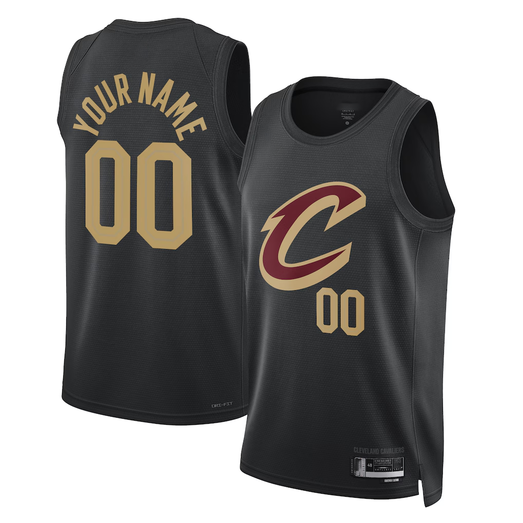 Kamcf Custom C.Cavaliers Black 202223 Swingman Jerseys - Statement Edition