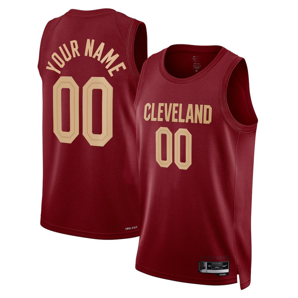 Kamcf Custom C.Cavaliers Burgundy Swingman Jerseys - Icon Edition