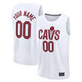Kamcf Custom C.Cavaliers White Fast Break Jerseys - Icon Edition