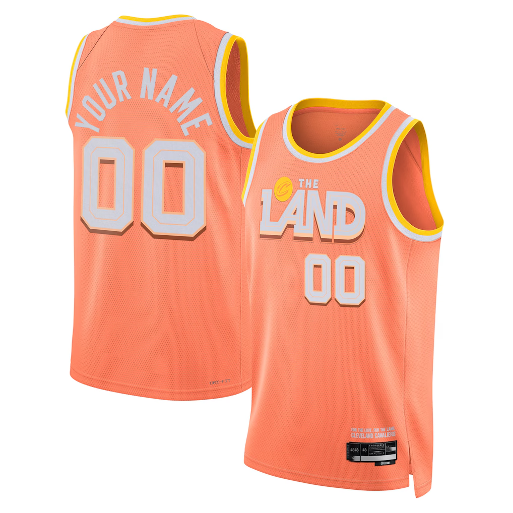 Kamcf Custom C.Cavaliers Orange 202526 City Edition Swingman Jerseys