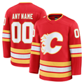 Kamcf Custom C.Flames Red Home Premium Jerseys
