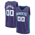 Kamcf Custom C.Hornets Purple Fast Break Jerseys - Icon Edition