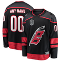 Kamcf Custom C.Hurricanes Black 2026 Stanley Cup Champions Home Breakaway Custom Stitched Jerseys