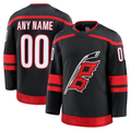 Kamcf Custom C.Hurricanes Black Home Premium Stitched Jerseys