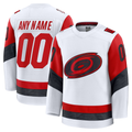 Kamcf Custom C.Hurricanes White Away Premium Stitched Jerseys
