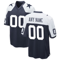 Kamcf Custom D.Cowboys Navy Alternate Game Jersey Stitched Jerseys