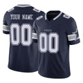 Kamcf Custom D.Cowboys Navy Limited Vapor F.U.S.E. Home Game Any Name & Numbers Stitched Jerseys