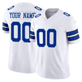 Kamcf Custom D.Cowboys White Limited Vapor F.U.S.E. Home Game Any Name & Numbers Stitched Jerseys