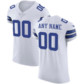 Kamcf Custom D.Cowboys White Vapor Untouchable Elite Stitched Jerseys