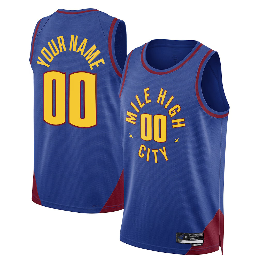 Kamcf Custom D.Nuggets Blue 202223 Swingman Jerseys - Statement Edition