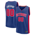 Kamcf Custom D.Pistons Blue Fast Break Jerseys - Icon Edition