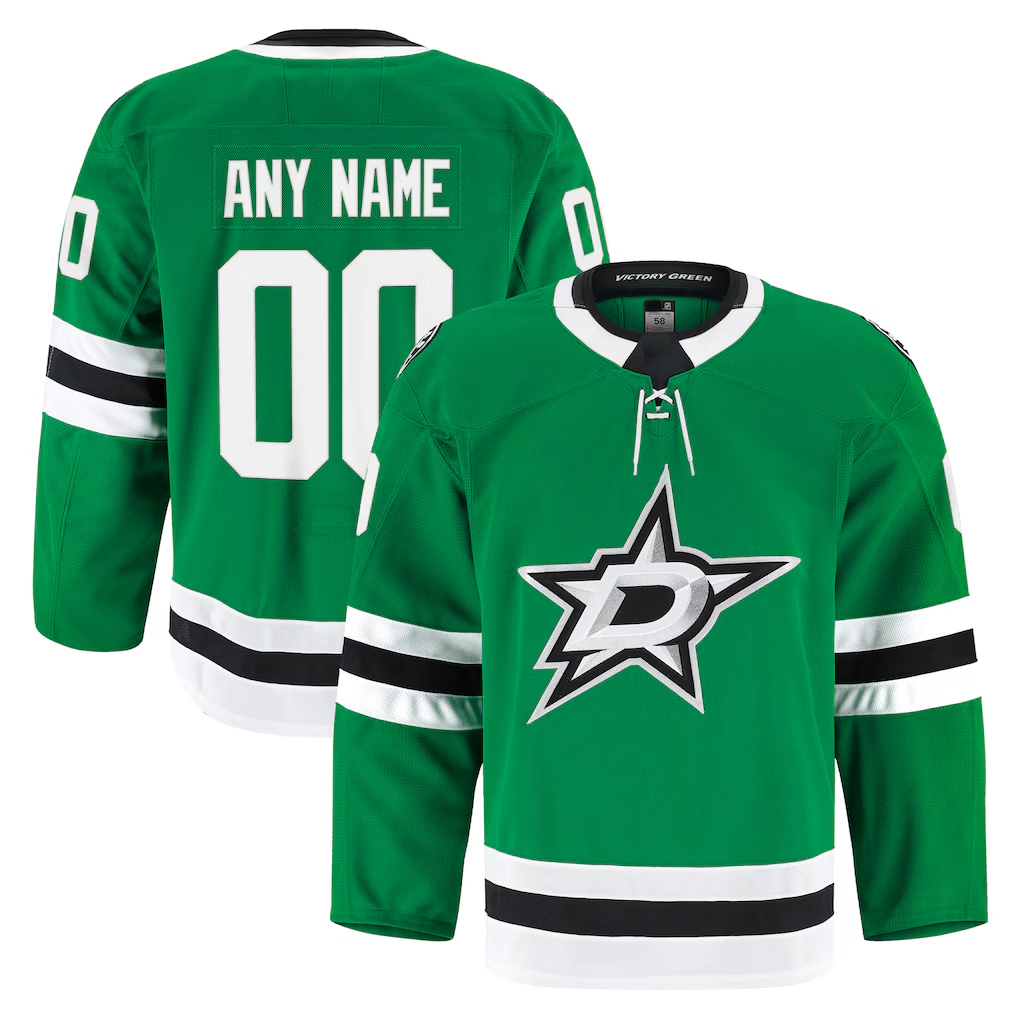 Kamcf Custom D.Stars Kelly Green Home Authentic Pro Jerseys