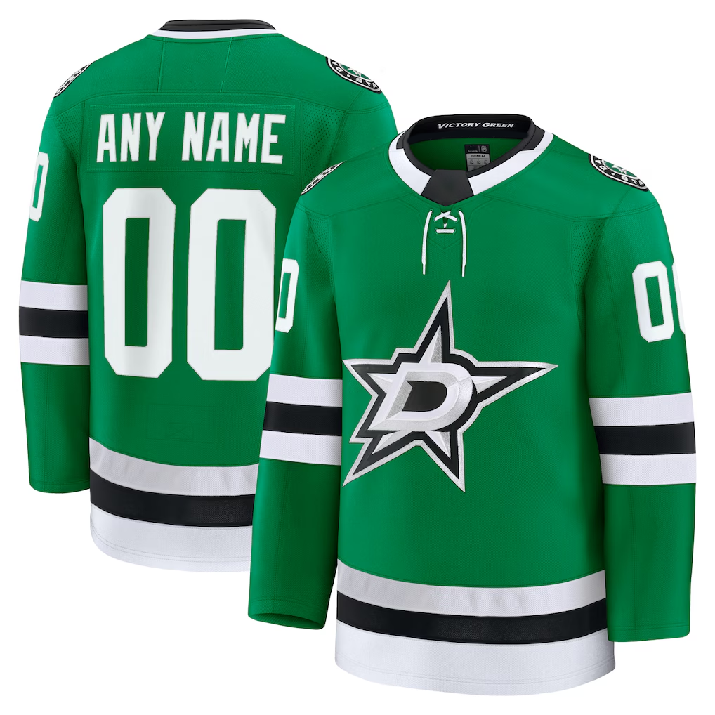 Kamcf Custom D.Stars Kelly Green Home Premium Jerseys
