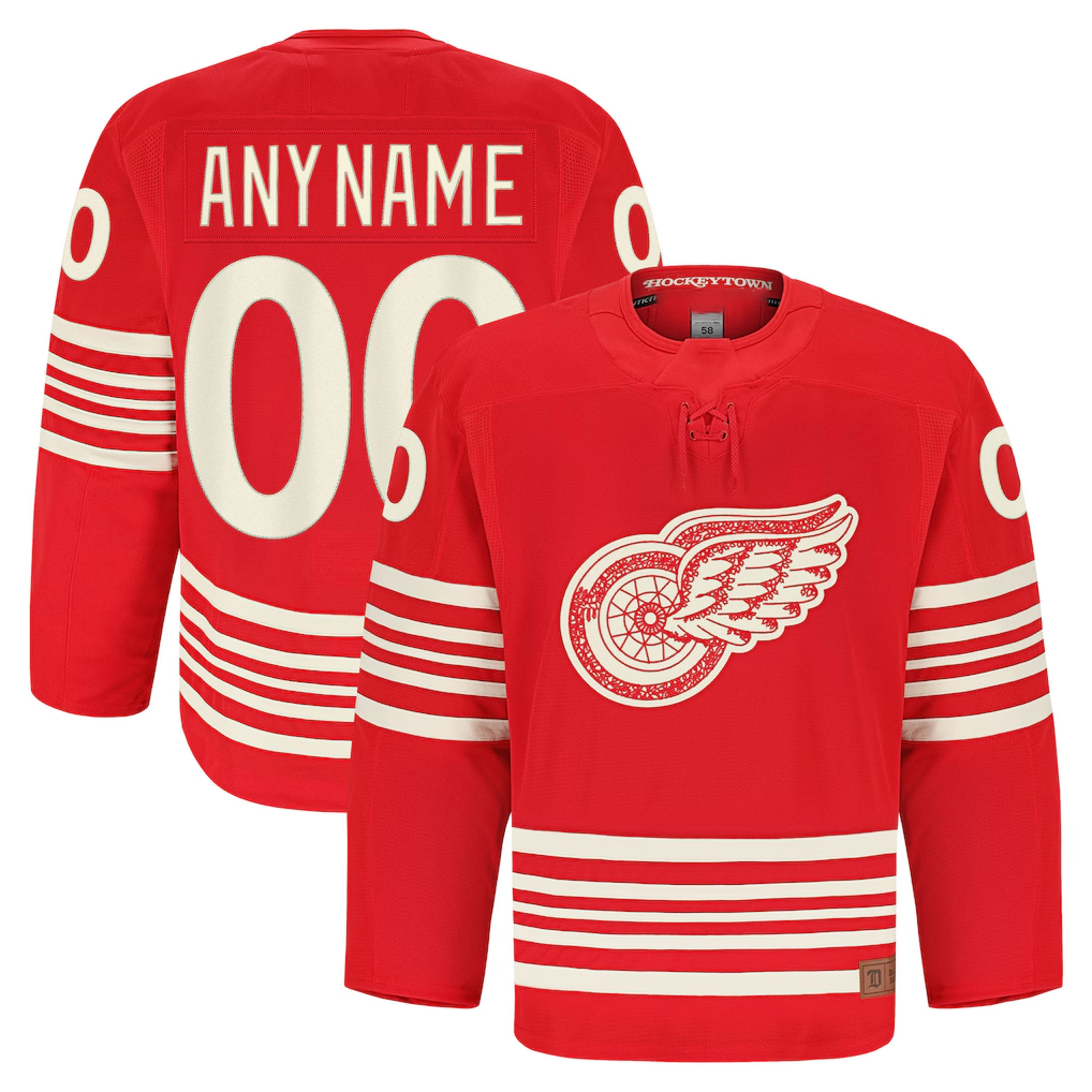 Kamcf Custom DR.Wings Red Anniversary Authentic Pro Jerseys