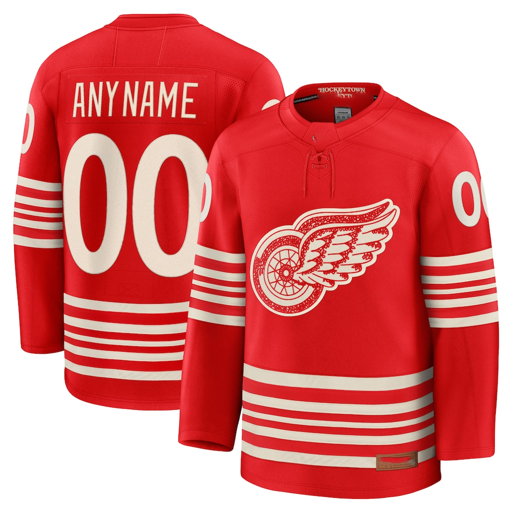 Kamcf Custom DR.Wings Red Centennial Premium Jerseys