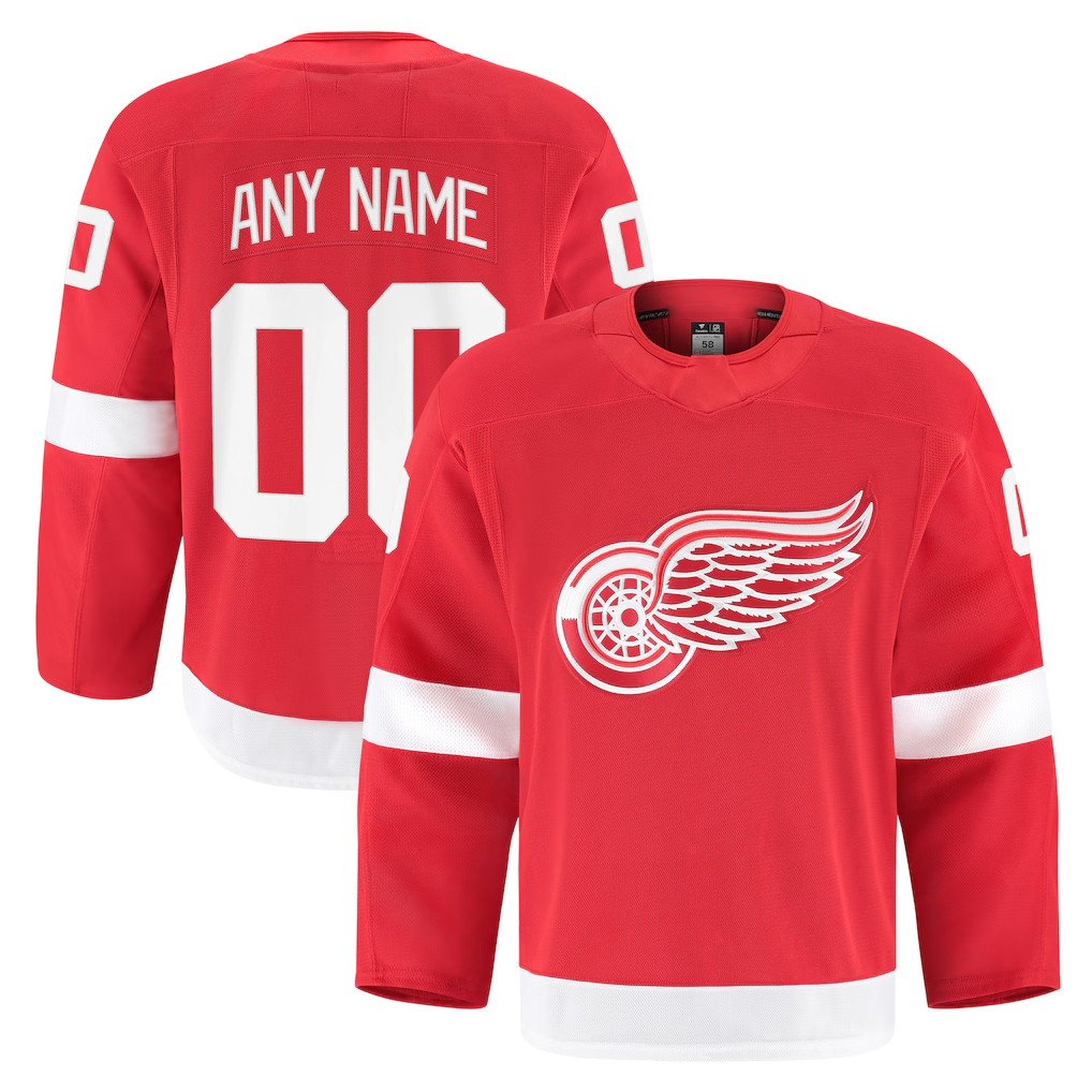 Kamcf Custom DR.Wings Red Home Authentic Pro Jerseys