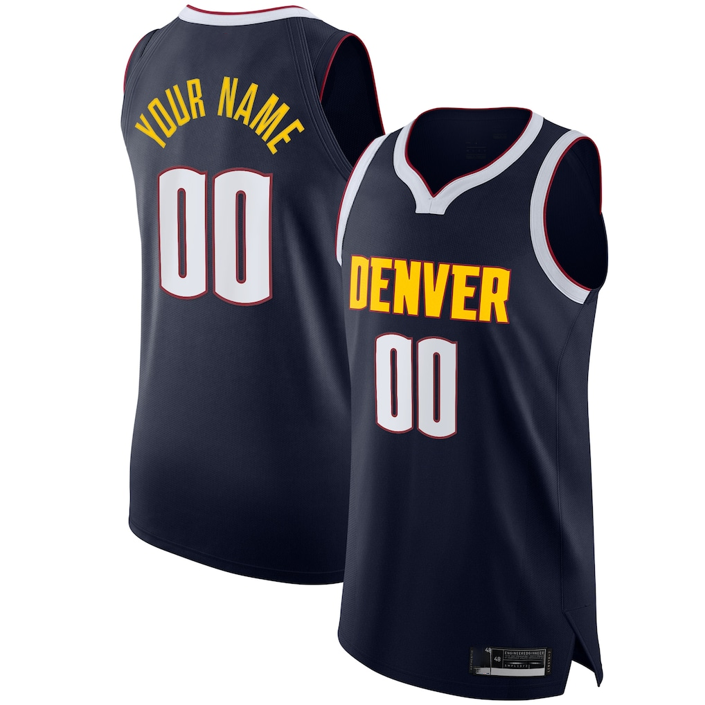 Kamcf Custom D.Nuggets Navy 202021 Authentic Jerseys - Icon Edition