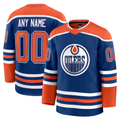 Kamcf Custom E.Oilers Royal Home Premium Jerseys