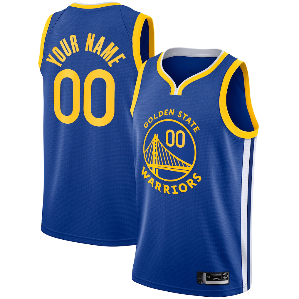 Kamcf Custom GS.Warriors Royal 201920 Swingman Jerseys - Icon