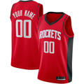 Kamcf Custom H.Rockets Red Swingman Stitched Jerseys- Icon Edition