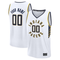 Kamcf Custom I.Pacers White Fast Break Jerseys - Icon Edition