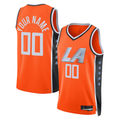 Kamcf Custom L.Clippers Orange 202526 City Edition Swingman Stitched Jerseys