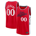 Kamcf Custom L.Clippers Red Fast Break Stitched Jerseys- Statement Edition