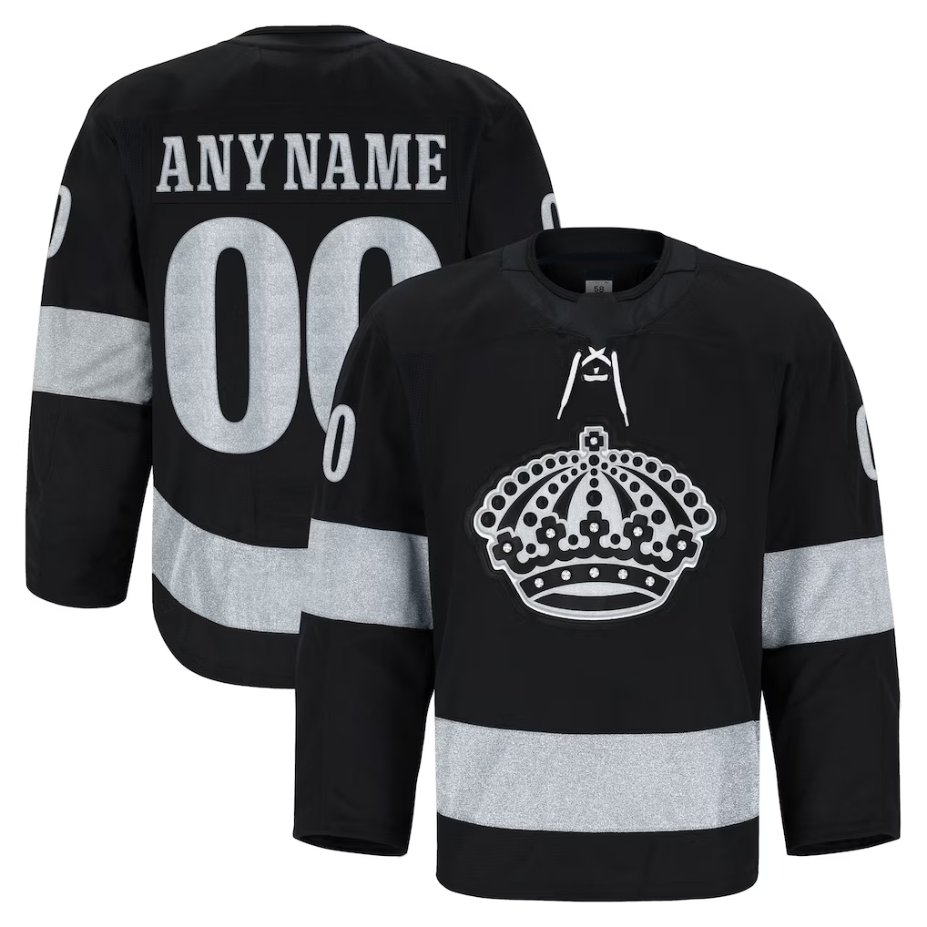 Kamcf Custom LA.Kings Black Alternate Authentic Pro Jerseys