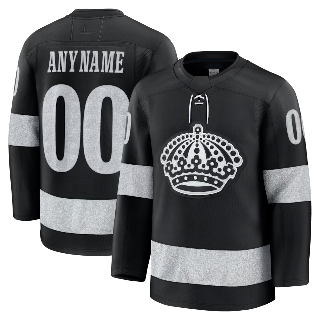 Kamcf Custom LA.Kings Black Alternate Premium Jerseys