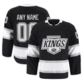 Kamcf Custom LA.Kings Black Home Authentic Pro Jerseys