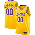Kamcf Custom LA.Lakers Gold 202021 Swingman Stitched Jerseys - Icon Edition