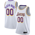Kamcf Custom LA.Lakers White 202021 Swingman Stitched Jerseys - Association Edition