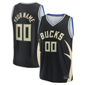 Kamcf Custom M.Bucks  Black Fast Break Jerseys - Statement Edition